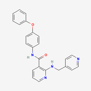 molecular formula C24H20N4O2 B10758396 N-(4-Phenoxyphenyl)-2-[(Pyridin-4-Ylmethyl)amino]nicotinamide 
