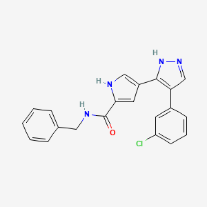 molecular formula C21H17ClN4O B10758474 ERK2 IN-5 CAS No. 353250-09-6