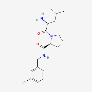 molecular formula C18H26ClN3O2 B10758684 D-Leucyl-N-(3-Chlorobenzyl)-L-Prolinamide 