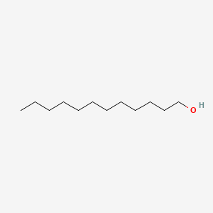 molecular formula C12H26O<br>C12H26O<br>CH3(CH2)10CH2OH B10758828 1-Dodecanol CAS No. 68551-07-5