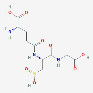 molecular formula C10H17N3O8S B10758840 L-gamma-Glutamyl-3-sulfino-L-alanylglycine 