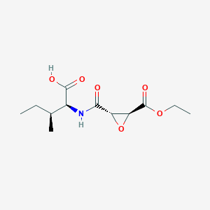 molecular formula C12H19NO6 B10758964 N-{[(2s,3s)-3-(Ethoxycarbonyl)oxiran-2-Yl]carbonyl}-L-Isoleucine 