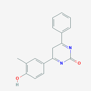 molecular formula C17H14N2O2 B10759006 4-(4-Hydroxy-3-Methylphenyl)-6-Phenylpyrimidin-2(5h)-One 