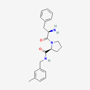 molecular formula C22H27N3O2 B10759013 D-Phenylalanyl-N-(3-Methylbenzyl)-L-Prolinamide 