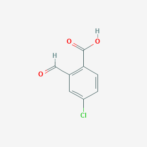 B107592 4-Chloro-2-formylbenzoic acid CAS No. 4657-56-1