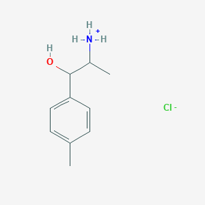 molecular formula C10H16ClNO B107593 [1-Hydroxy-1-(4-methylphenyl)propan-2-yl]azanium chloride CAS No. 35086-98-7