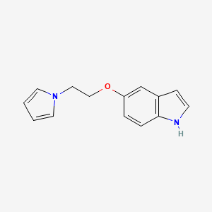 molecular formula C14H14N2O B10759352 5-[2-(1H-pyrrol-1-yl)ethoxy]-1H-indole 