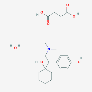 molecular formula C16H25NO2.C4H6O4.H2O B001076 Pristiq CAS No. 386750-22-7