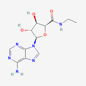 molecular formula C12H16N6O4 B10760065 N-Ethyl-5'-carboxamido adenosine 
