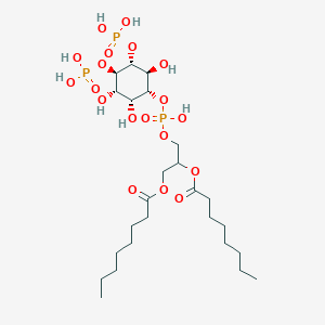 molecular formula C25H49O19P3 B10760246 PtdIns-(4,5)-P2 (1,2-dioctanoyl) 