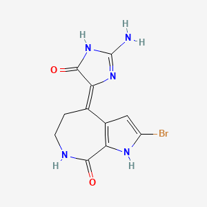 molecular formula C11H10BrN5O2 B10760331 Hymenialdisine CAS No. 95569-43-0