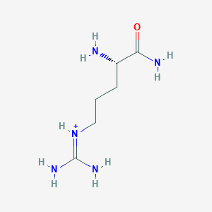 molecular formula C6H16N5O+ B10760617 Arginineamide 