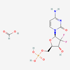 molecular formula C10H14F2N3O9P B10760674 Gemcitabine Monophosphate Formate Salt CAS No. 1316276-85-3