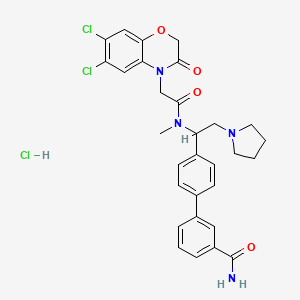 molecular formula C30H31Cl3N4O4 B10760792 GSK 1562590 hydrochloride 