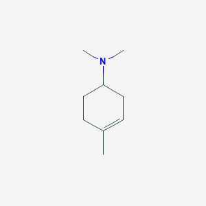 molecular formula C9H17N B10760850 (4R)-7-Aza-7,8-dihydrolimonene 