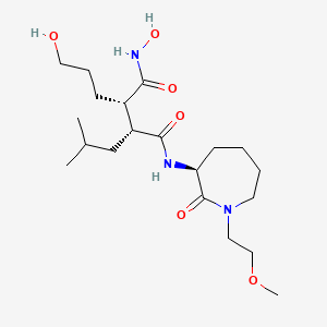 molecular formula C20H37N3O6 B10760890 A Disubstituted Succinyl Caprolactam Hydroxymate Mmp3inhibitor 