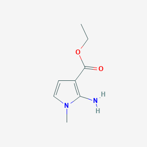 B107609 Ethyl 2-amino-1-methyl-1H-pyrrole-3-carboxylate CAS No. 108290-89-7