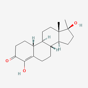 molecular formula C19H28O3 B10760970 4-Hydroxy-19-normethyltestosterone CAS No. 2747-16-2