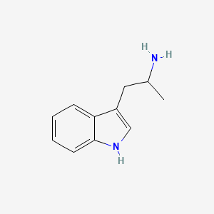 molecular formula C11H14N2 B10761096 alpha-Methyltryptamine CAS No. 304-54-1