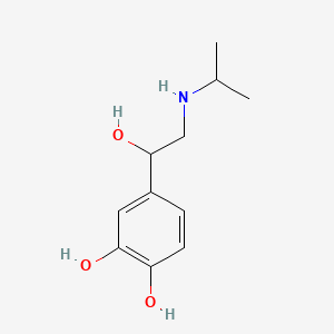 molecular formula C11H17NO3 B10761369 Isoprenaline CAS No. 114-45-4