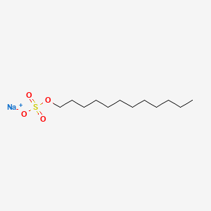 molecular formula NaSO4C12H25<br>C12H25O4S.Na<br>C12H25NaO4S B10761436 Sodium Lauryl Sulfate CAS No. 8012-56-4