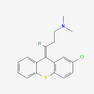 molecular formula C18H18ClNS B10761554 3-(2-Chloro-9H-thioxanthen-9-ylidene)-N,N-dimethyl-1-propanamine CAS No. 4695-61-8
