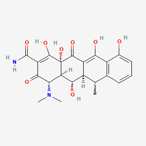 molecular formula C22H24N2O8 B10761639 4-Epidoxycycline CAS No. 7164-70-7
