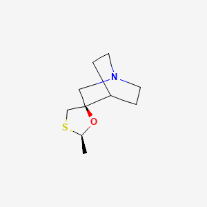 molecular formula C10H17NOS B10761663 Cevimeline CAS No. 1035535-90-0