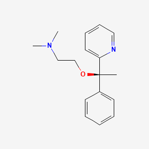 molecular formula C17H22N2O B10761699 Doxylamine, (S)- CAS No. 76210-47-4