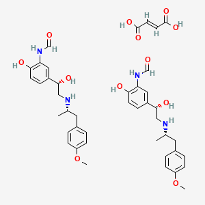 molecular formula C42H52N4O12 B10761848 Formoterol hemifumarate 