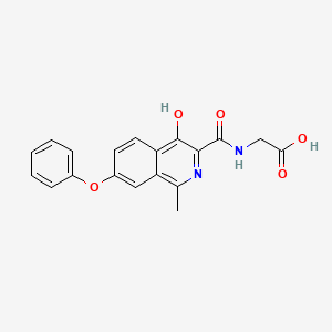 molecular formula C19H16N2O5 B10761877 Roxadustat CAS No. 1019198-38-9
