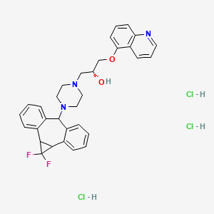 molecular formula C32H34Cl3F2N3O2 B10761993 Zosuquidar trihydrochloride 