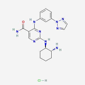 molecular formula C19H24ClN9O B10762328 P505-15 hydrochloride 