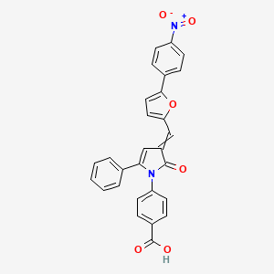 molecular formula C28H18N2O6 B10762402 4E1RCat 