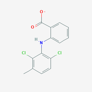 molecular formula C14H10Cl2NO2- B10762470 2-[(2,6-Dichloro-3-methylphenyl)amino]benzoate 