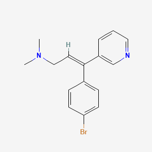 molecular formula C16H17BrN2 B10762499 Zimelidine (E-isomer) CAS No. 56775-89-4