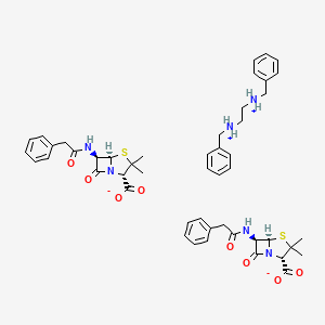 molecular formula C48H56N6O8S2 B10762543 Bicillin L-A 
