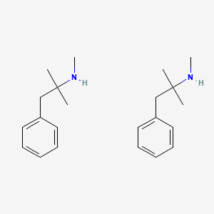 molecular formula C22H34N2 B10762615 Mephentermine hemisulfate 