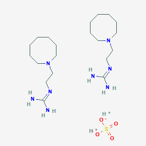 molecular formula C20H46N8O4S B10762647 Guanidine, (2-(octahydro-1-azocinyl)ethyl)-, hemisulfate 