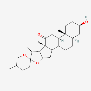 molecular formula C27H42O4 B10762693 hecogenin, (3beta,5alpha,25S)-isomer 