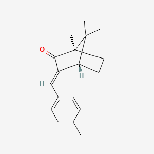 molecular formula C18H22O B10762740 3-(4-Methylbenzylidene)camphor CAS No. 95342-41-9