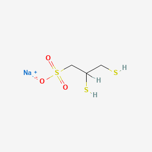 molecular formula C3H7NaO3S3 B10762823 Unithiol CAS No. 37260-06-3