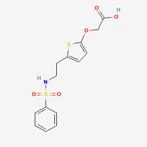 molecular formula C14H15NO5S2 B10762895 Linotroban CAS No. 141443-73-4