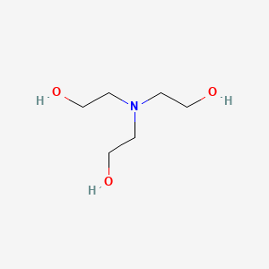molecular formula C6H15NO3<br>C6H15NO3<br>(CH2OHCH2)3N B10763040 Triethanolamine CAS No. 64114-46-1