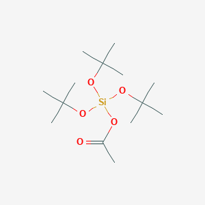 molecular formula C14H30O5Si B107631 Acetoxytri-tert-butoxysilane CAS No. 17947-85-2