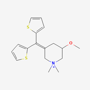 molecular formula C17H22NOS2+ B10763114 Timepidium CAS No. 97094-64-9