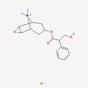 molecular formula C18H24BrNO4 B10763339 (-)-Scopolamine methyl bromide 