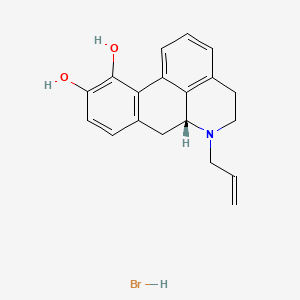 molecular formula C19H20BrNO2 B10763388 R(-)-N-Allylnorapomorphine hydrobromide 
