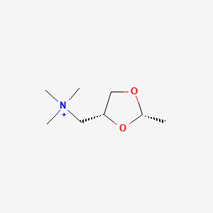 molecular formula C8H18NO2+ B10763449 (+)-cis-Dioxolane 