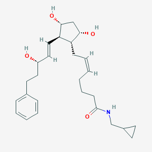 molecular formula C27H39NO4 B107635 17-phenyl trinor Prostaglandin F2|A cyclopropyl methyl amide CAS No. 1138395-10-4